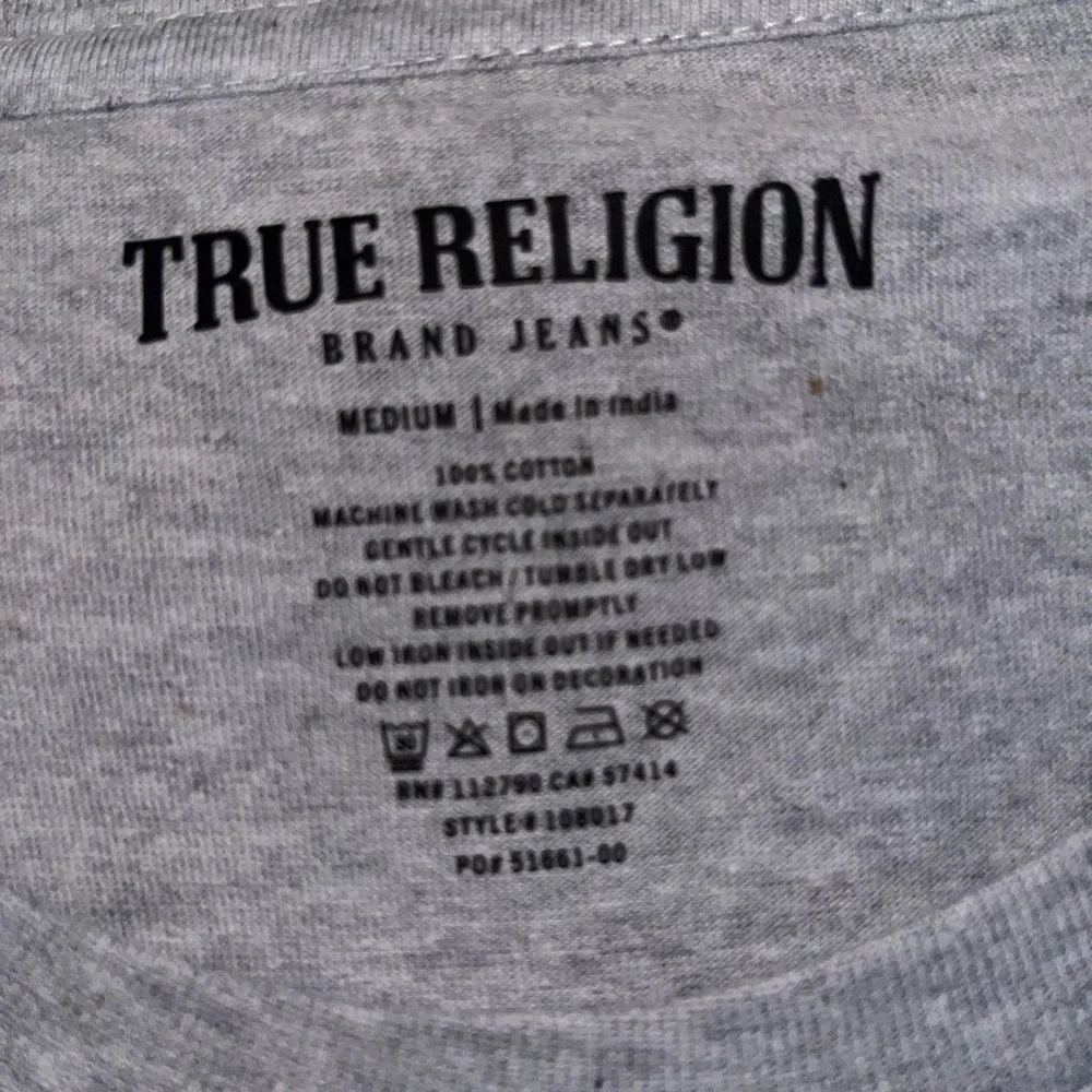 True Religion Buddha Was Here Mens T-shirt Sz M